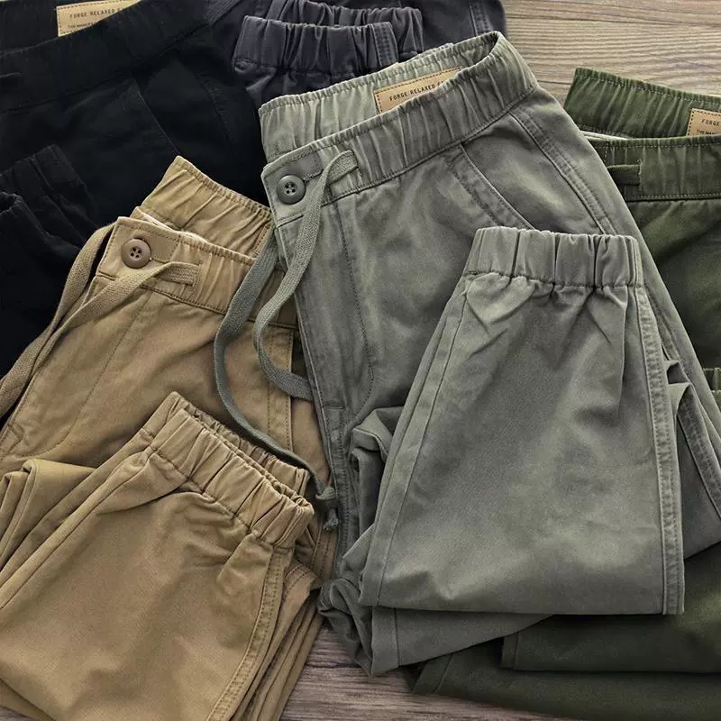 Work clothes durable and stain resistant casual men's summer work pants