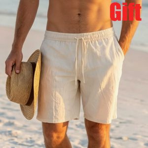 Men's short pants for casual sports summer pure colors breathable comfortable