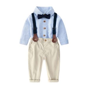 Children's Fall Striped Gentleman's Suit